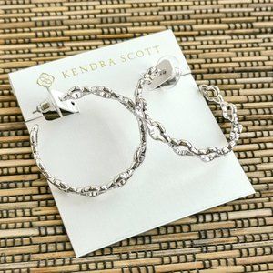 Kendra Scott Abbie Hoop Earrings in Silver